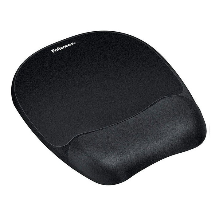 Fellowes Alfombrilla con Reposamuñecas Memory Foam Negro Fellowes Alfombrilla con Reposamuñecas Memory Foam Negro
